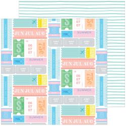 Pinkfresh Studio - Sunshine On My Mind - Off The Grid - 12" x 12" Scrapbook Paper