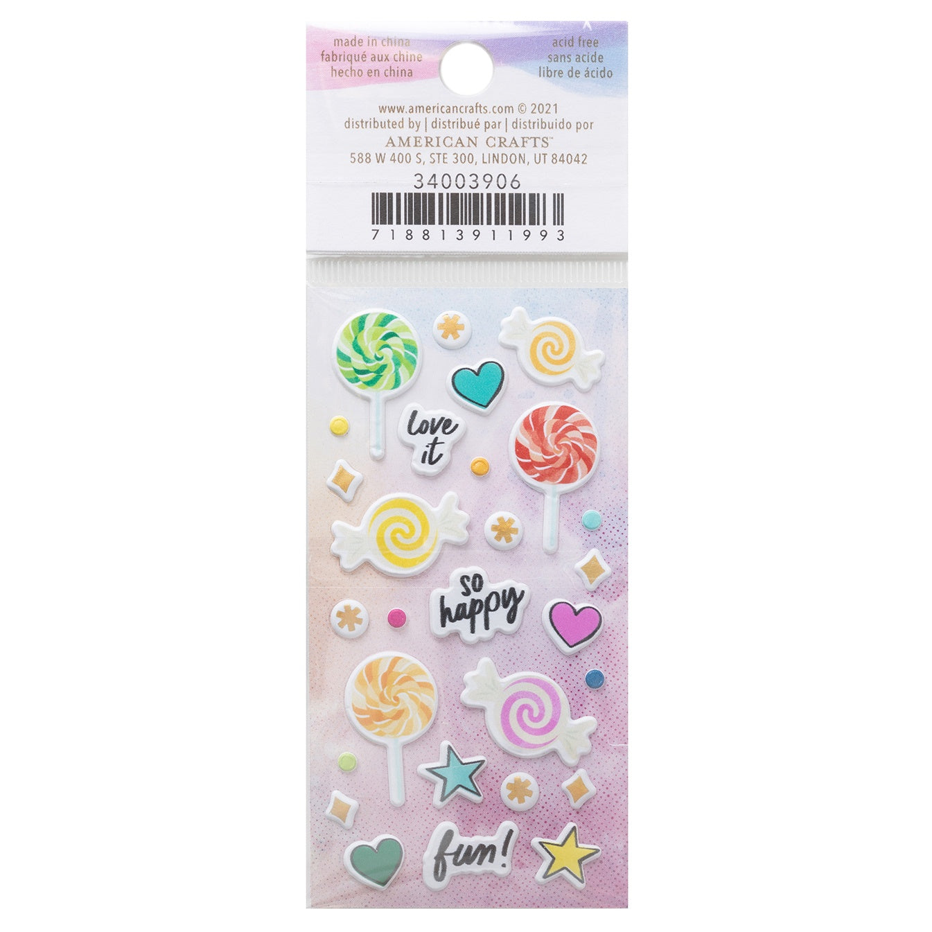 Vicki Boutin - Sweet Rush - Puffy Stickers