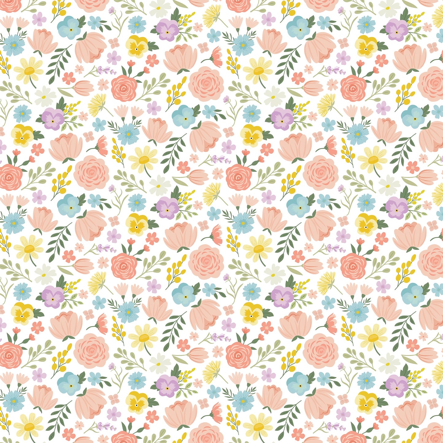 Echo Park - It's Spring Time - 3x4 Journaling Cards - 12" x 12" Scrapbook Paper