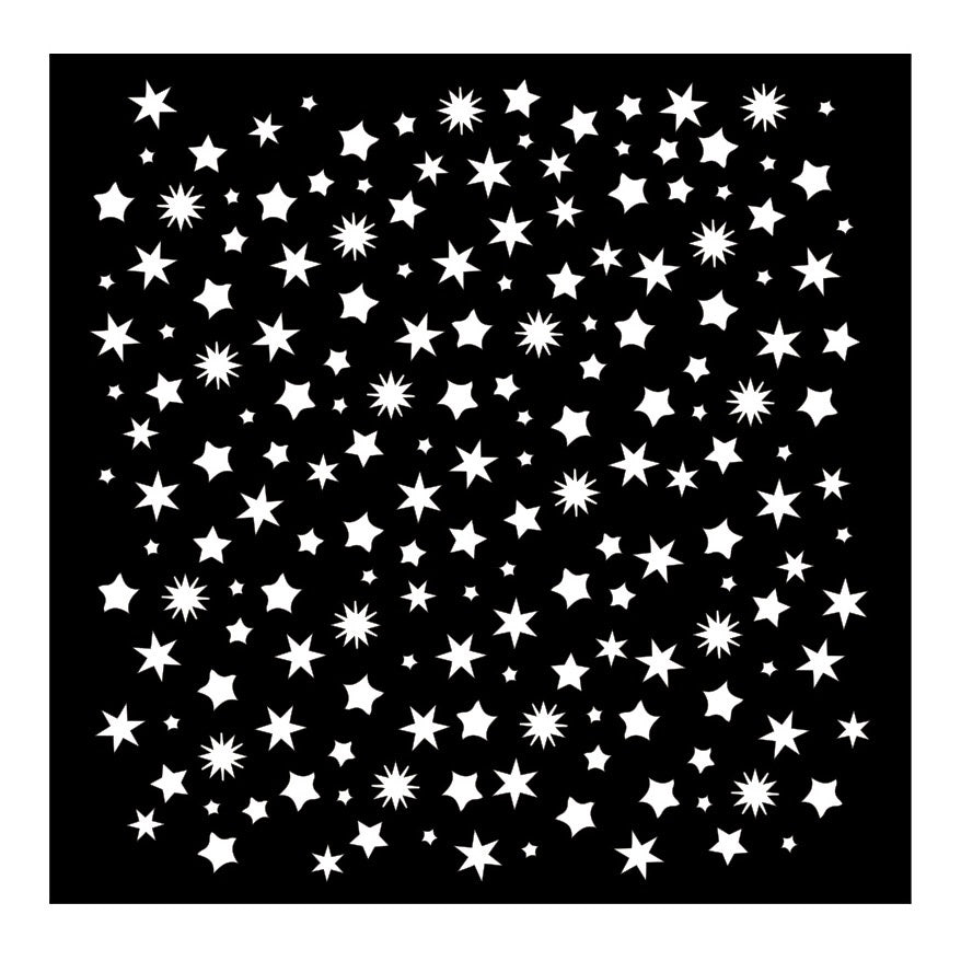 Stamperia - Mix Media Art Stencil - 18x18 Stars