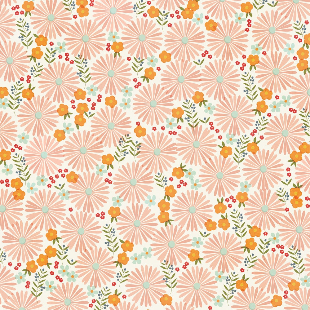 Simple Stories - For the Record - Makes Me Smile - 12" x 12" Scrapbook Paper