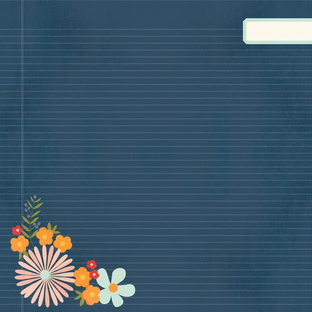 Simple Stories - For the Record - Keep Looking Up - 12" x 12" Scrapbook Paper