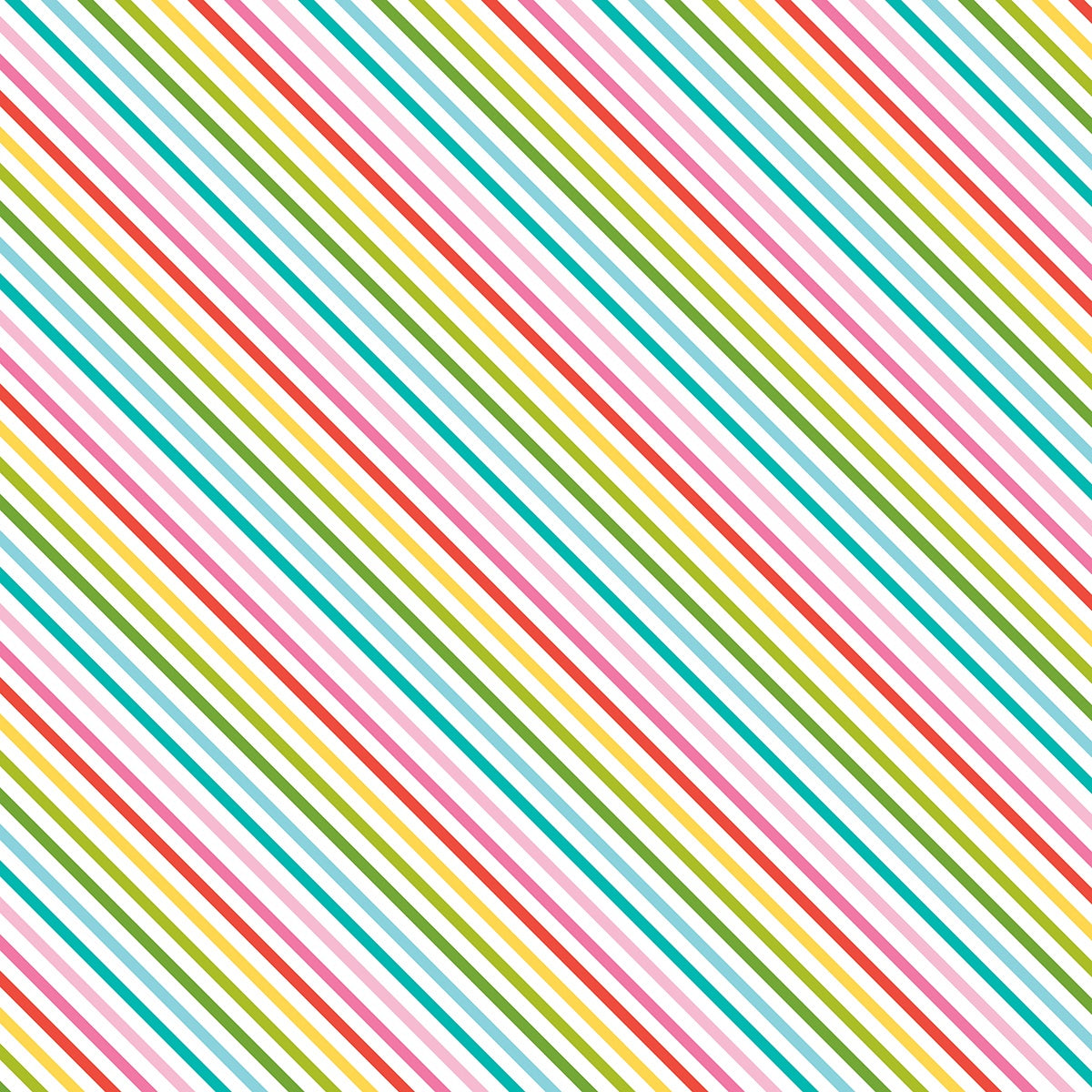 Bella Blvd - Merry Mingle - Colorful Christmas - 12" x 12" Scrapbook Paper