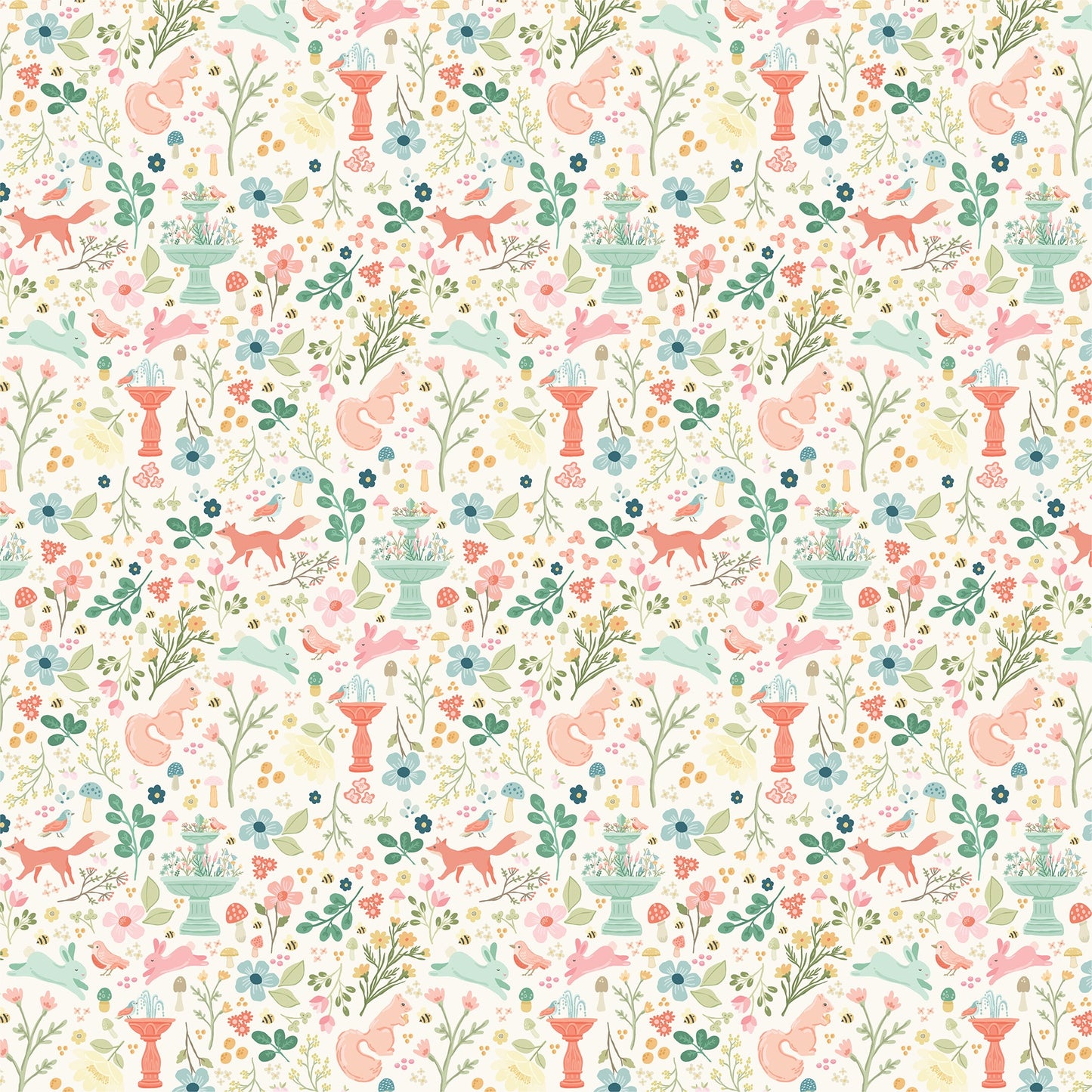 Carta Bella - Secret Garden - Garden Critters - 12" x 12" Scrapbook Paper