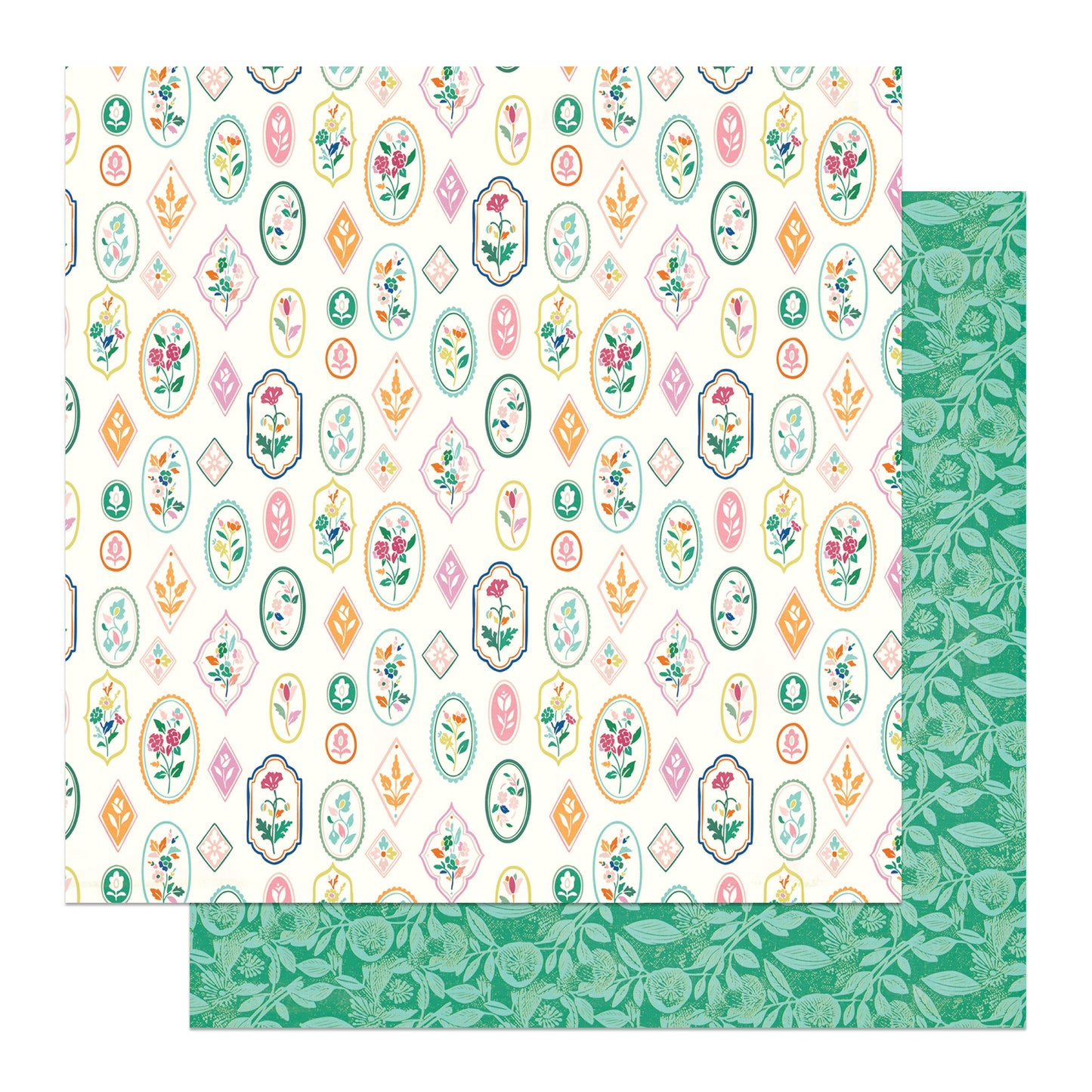 Photoplay - This Happy Life - Sweet Hello - 12" x 12" Scrapbook Paper