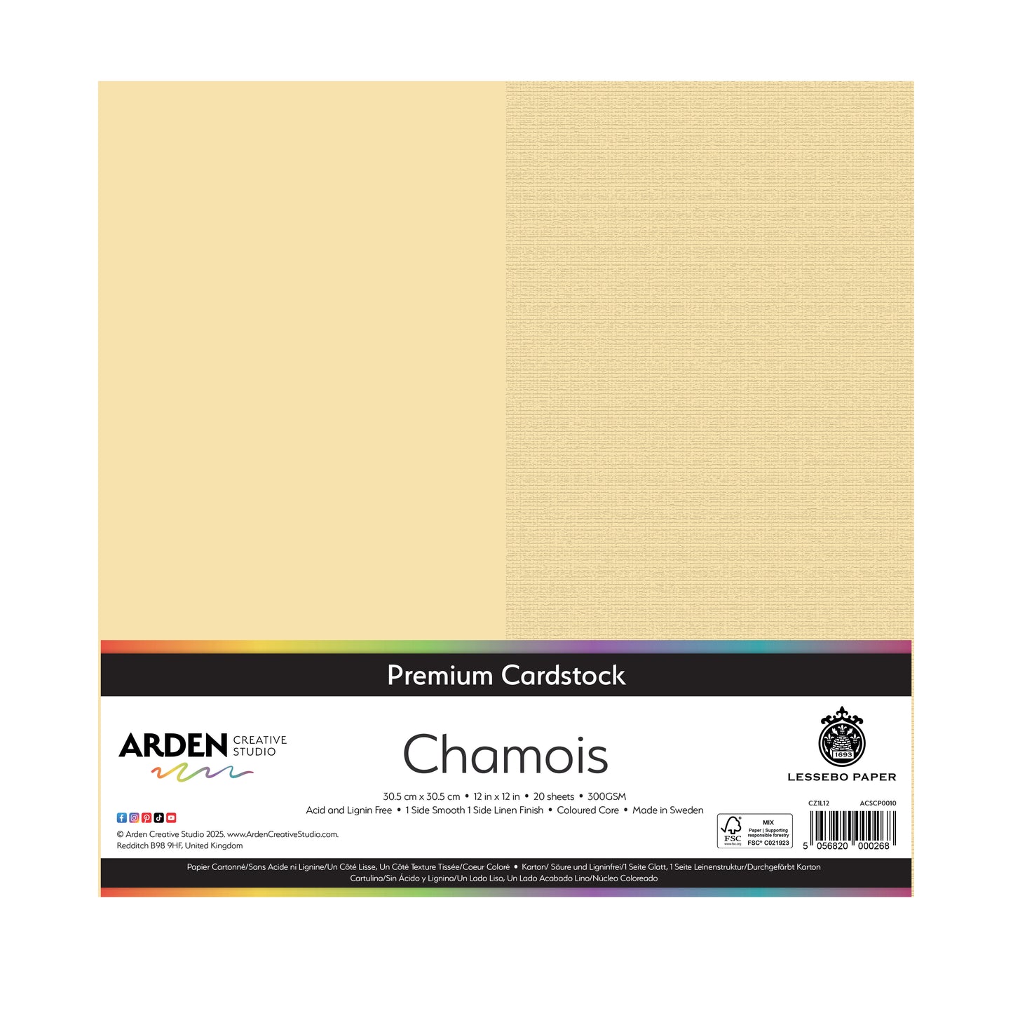 Arden Creative Studio - 12x12 Cardstock - Chamois