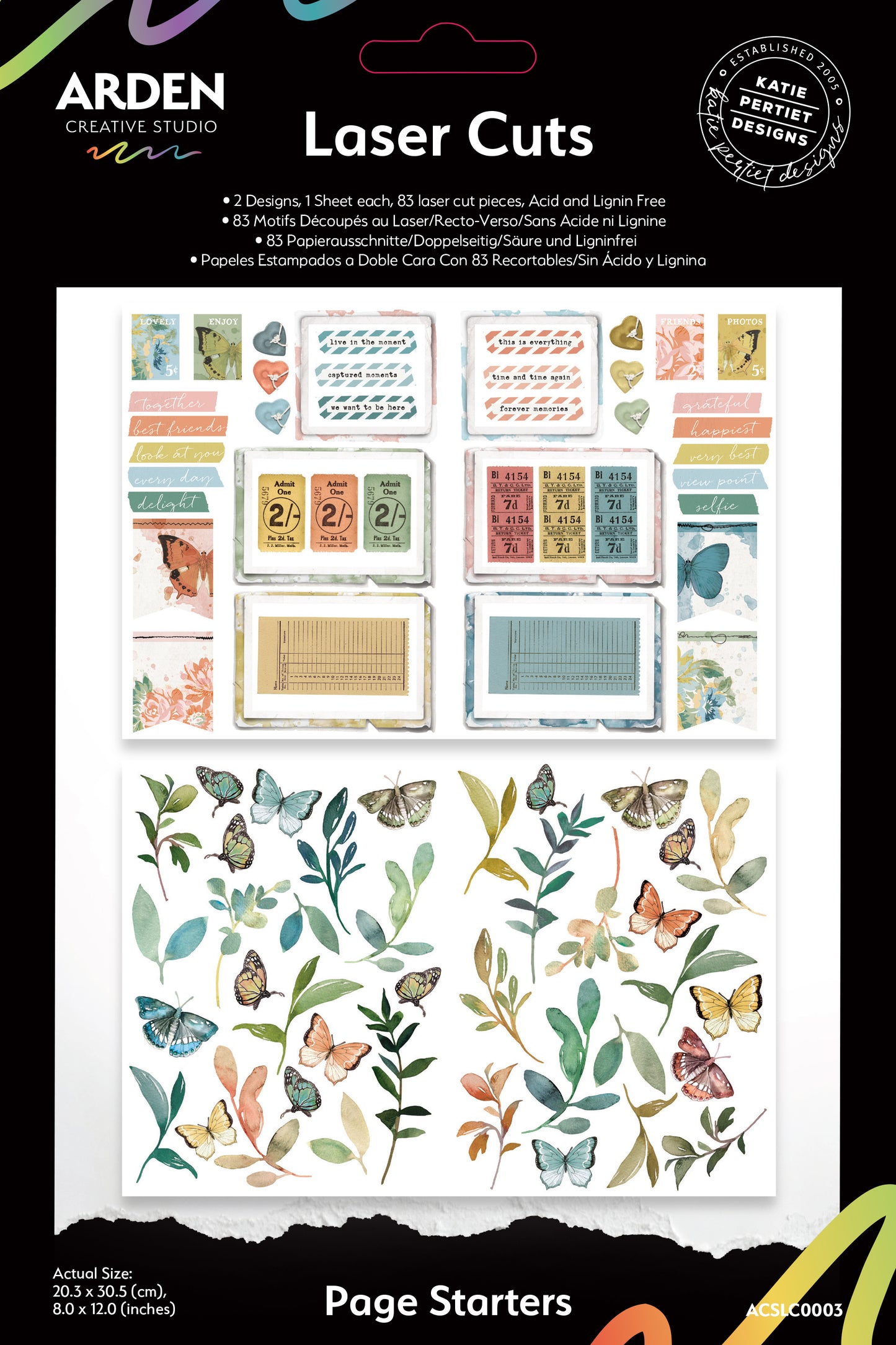 Arden Creative Studio - Page Starters - Laser Cuts