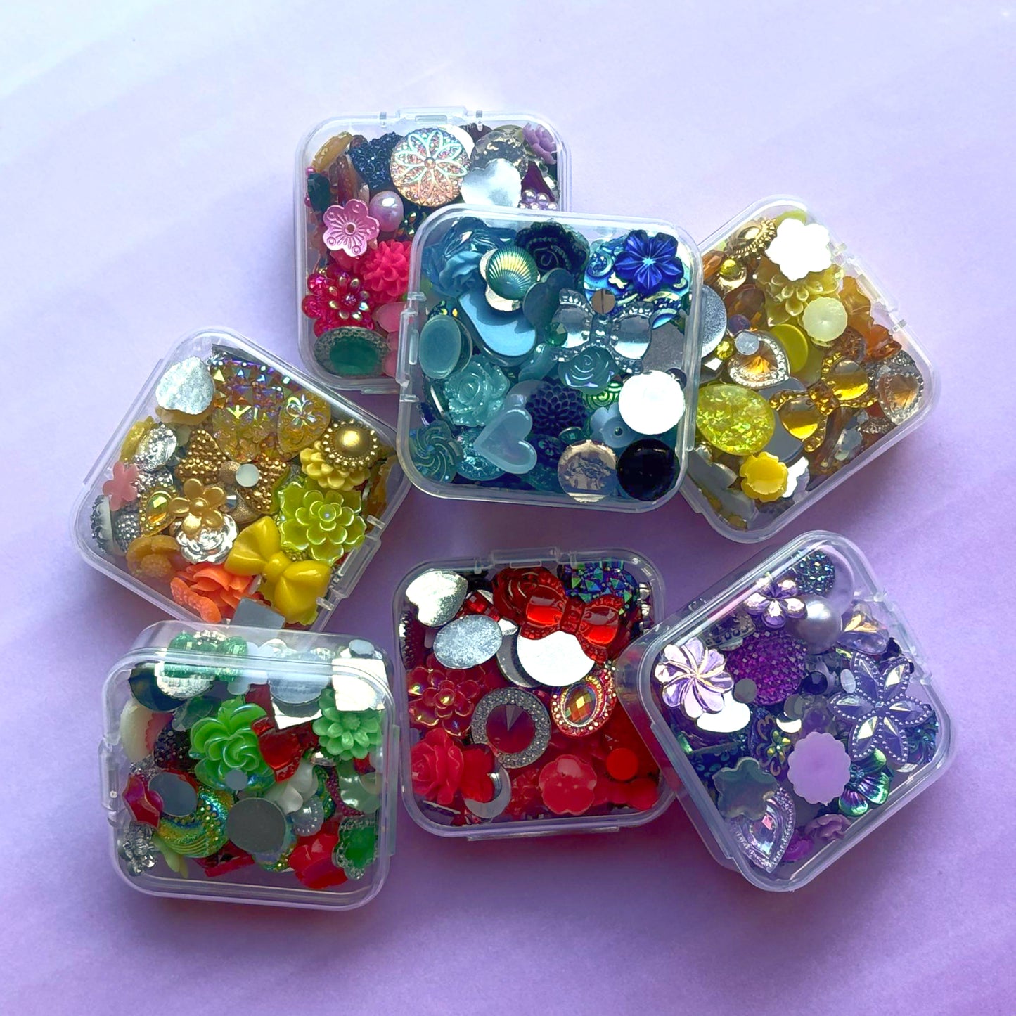 100 Piece Embellishment Set - Red