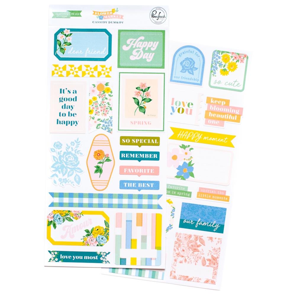 Pinkfresh Studio - Flower Market - Stickers