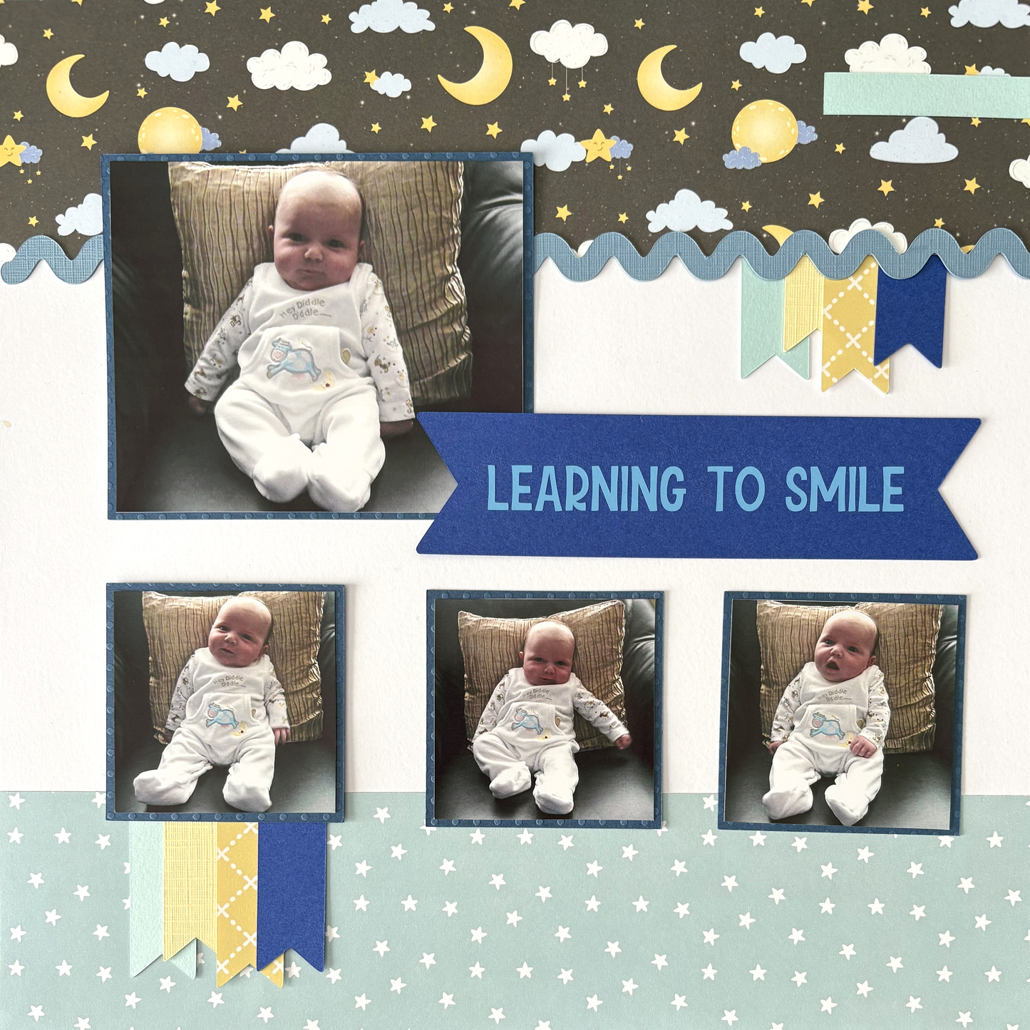 Scrappyroo Perfect Page Kit - Learning to Smile (Boy)