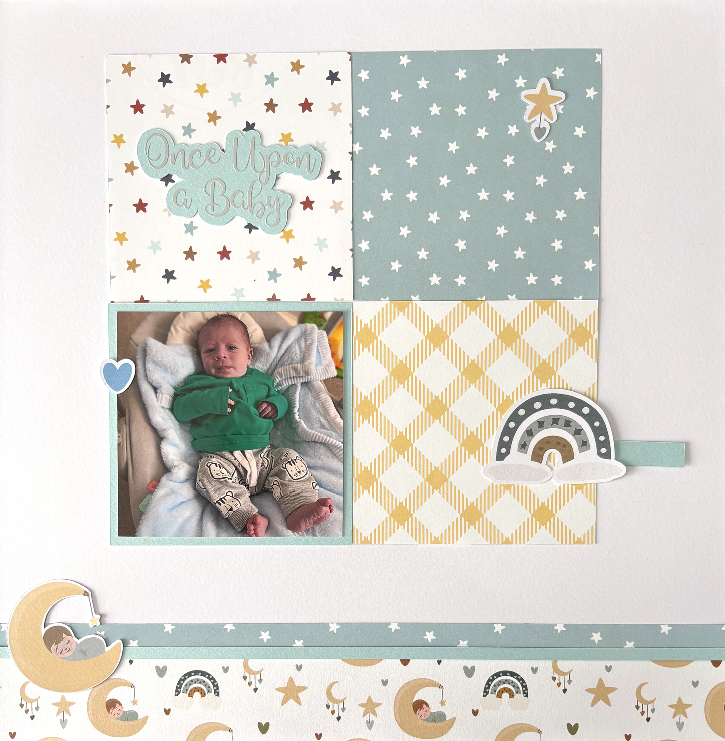 Scrappyroo Perfect Page Kit - Once Upon A Baby (Boy)