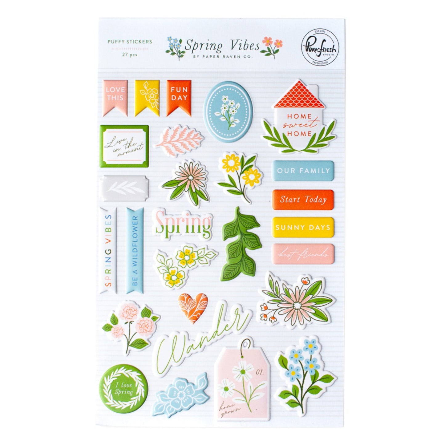 Pinkfresh Studio - Spring Vibes - Puffy Stickers
