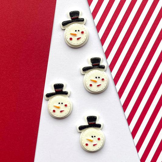 Scrappyroo Embellishments - Snowman Heads