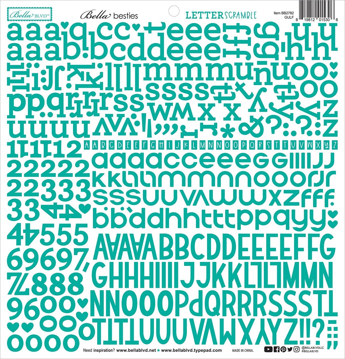 Bella Blvd - Letter Scramble - Gulf - Scrappyroo