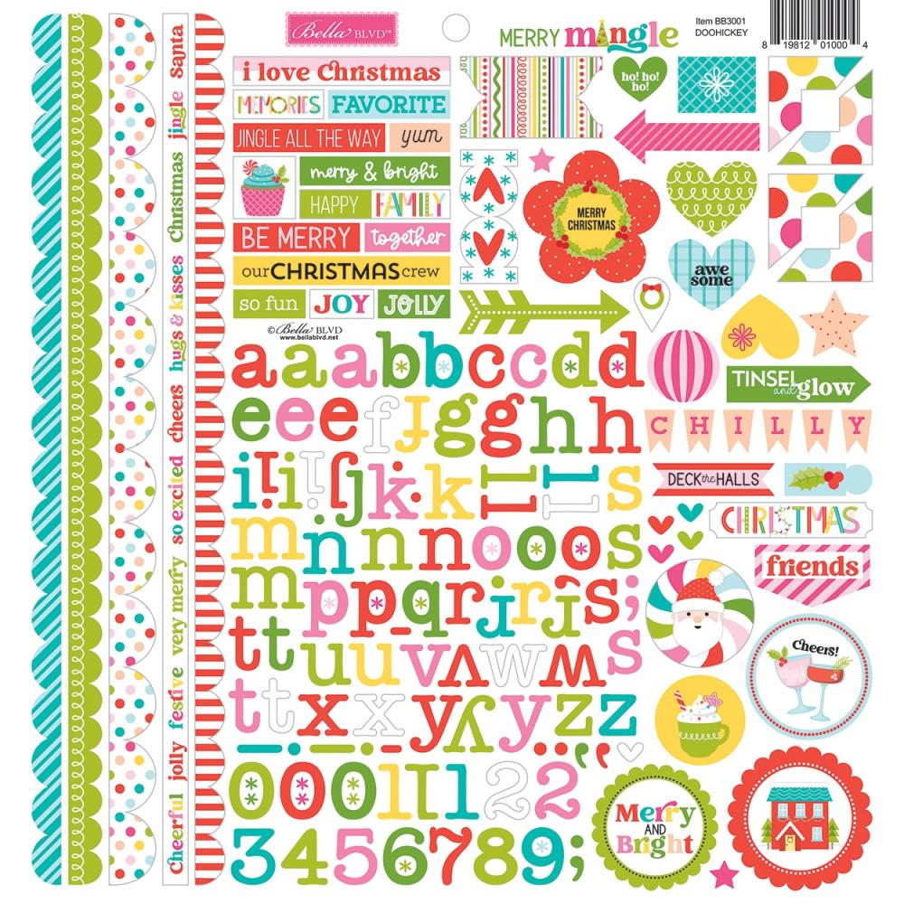 Bella Blvd - Merry Mingle - Doohickey Cardstock Stickers