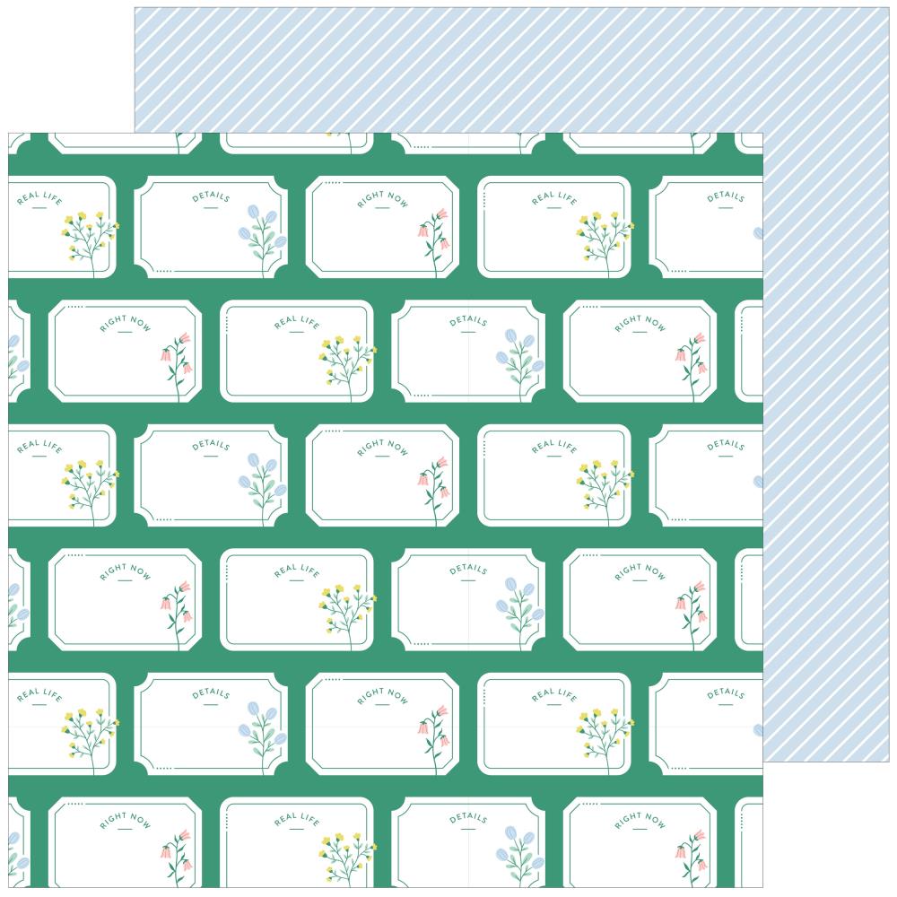 Pinkfresh Studio - Life Right Now - Right Now - 12" x 12" Scrapbook Paper