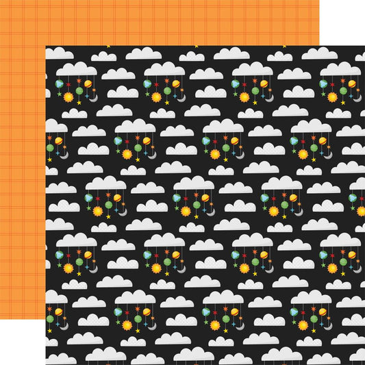 Echo Park - Blast Off - Space Mobiles - 12" x 12" Scrapbook Paper