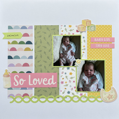 Scrappyroo Perfect Page Kit -  So Loved (Girl)