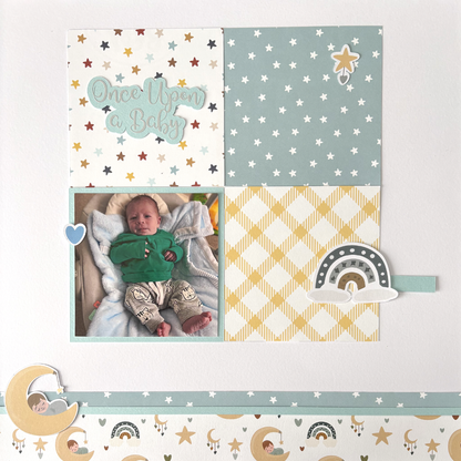 Scrappyroo Perfect Page Kit -  Once Upon A Baby (Boy)