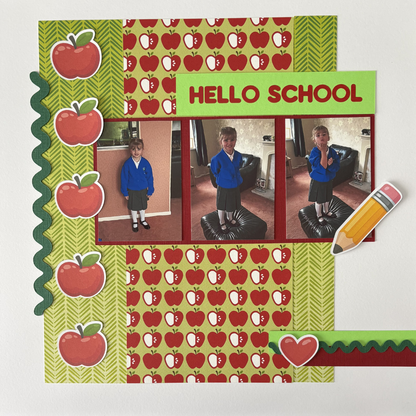 Scrappyroo Perfect Page Kit -  Hello School