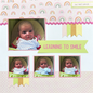 Scrappyroo Perfect Page Kit -  Learning to Smile (Girl)