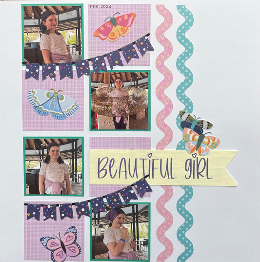 Scrappyroo Page Kit - Beautiful Girl