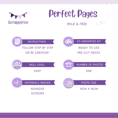 Scrappyroo Perfect Pages Kit -  Wild & Free