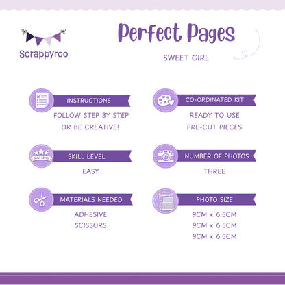 Scrappyroo Perfect Page Kit -  Sweet Girl