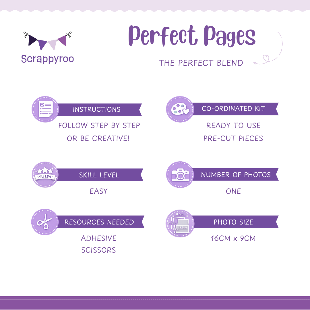 Scrappyroo Perfect Page Kit -  The Perfect Blend
