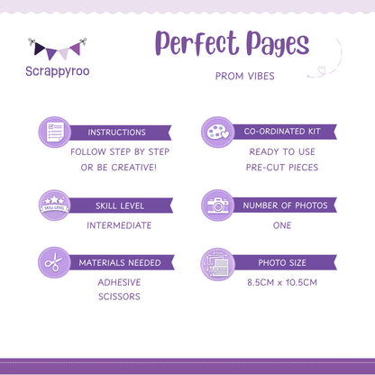 Scrappyroo Perfect Page Kit -  Prom Vibes