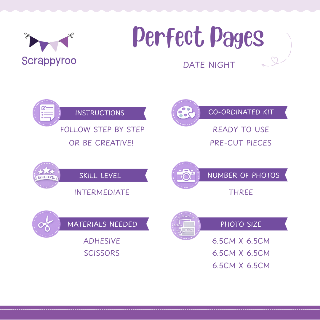 Scrappyroo Perfect Pages Kit -  Date Night