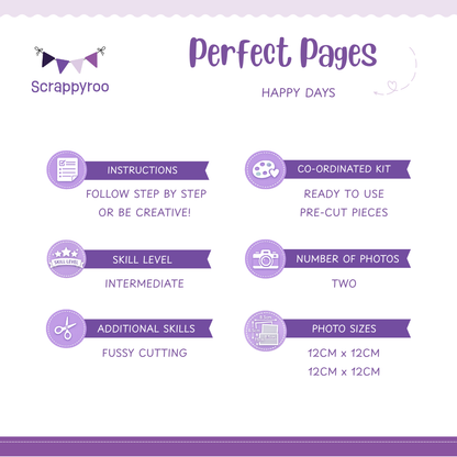 Scrappyroo Perfect Page Kit - Happy Days