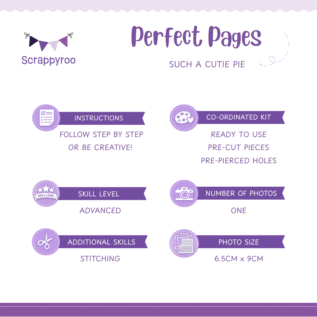 Scrappyroo Perfect Page Kit -  Such a Cutie Pie