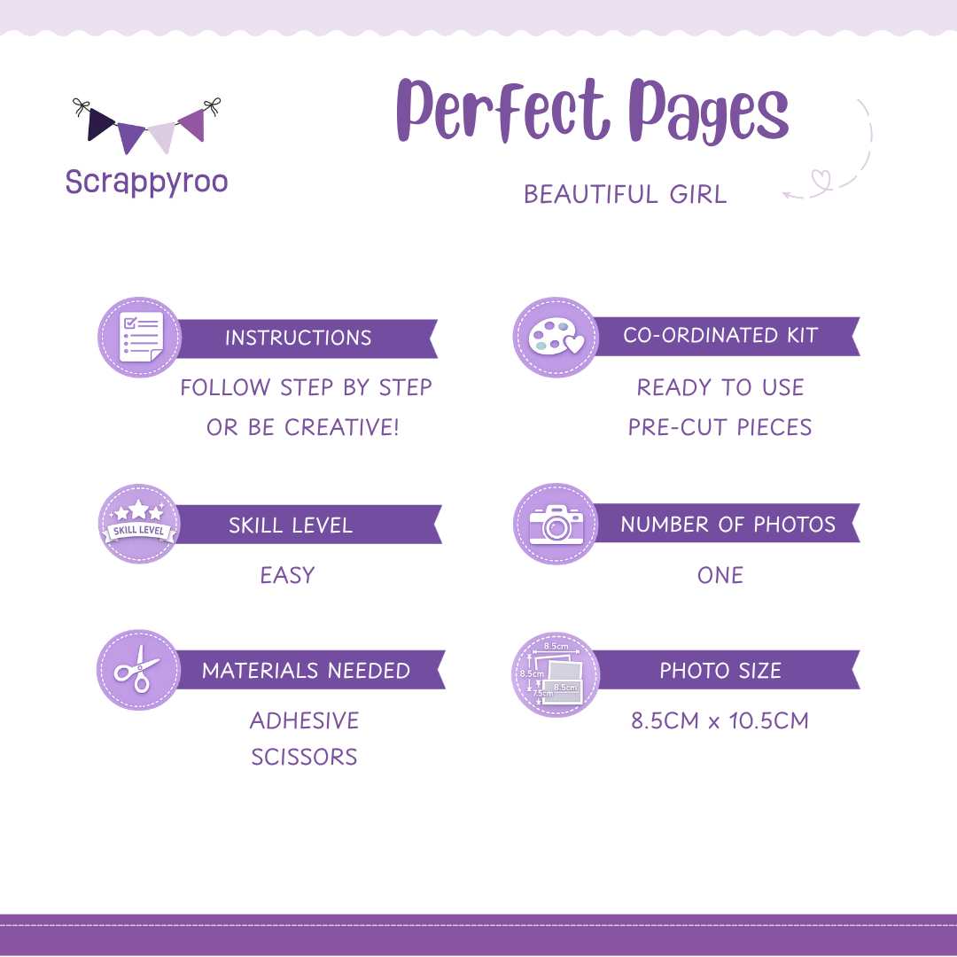Scrappyroo Perfect Page Kit -  Beautiful Girl