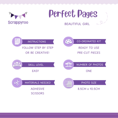 Scrappyroo Perfect Page Kit -  Beautiful Girl