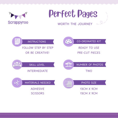 Scrappyroo Perfect Pages Kit -  Worth the Journey