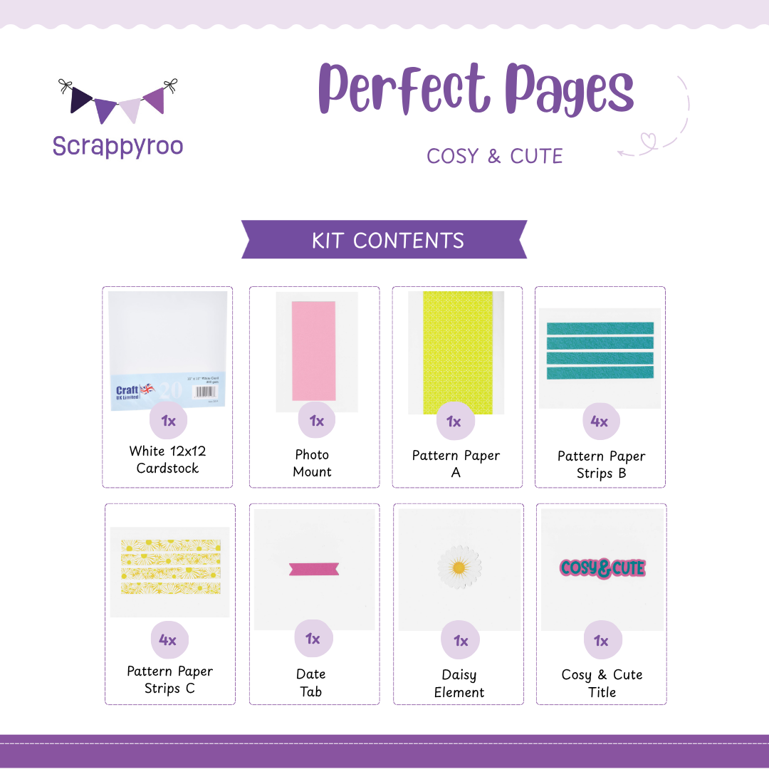 Scrappyroo Perfect Pages Kit -  Cosy & Cute