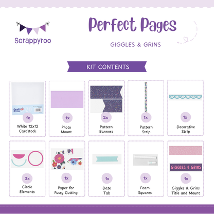 Scrappyroo Perfect Page Kit - Giggles & Grins