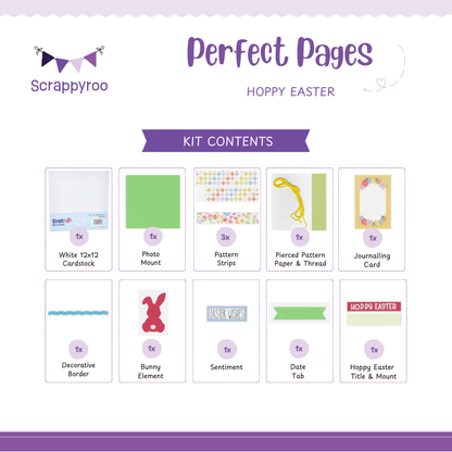 Scrappyroo Perfect Page Kit - Hoppy Easter