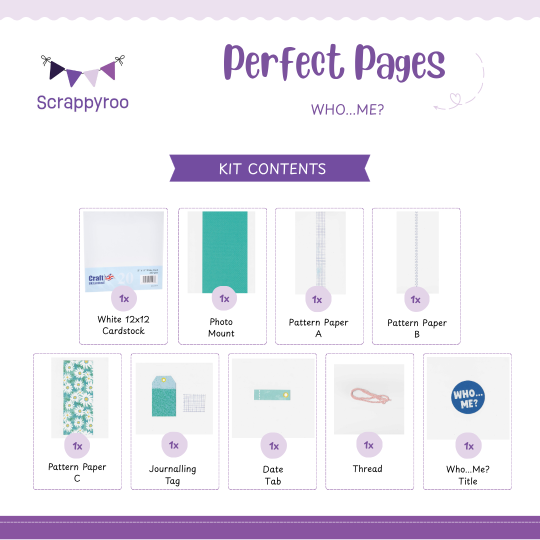 Scrappyroo Perfect Pages Kit -  Who...Me? (Girl)