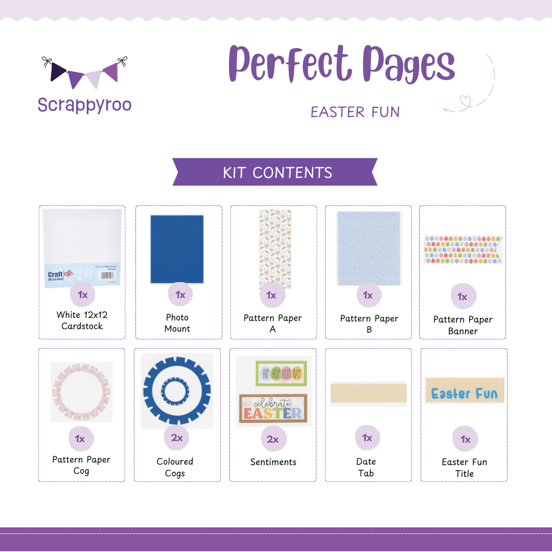 Scrappyroo Perfect Page Kit - Easter Fun