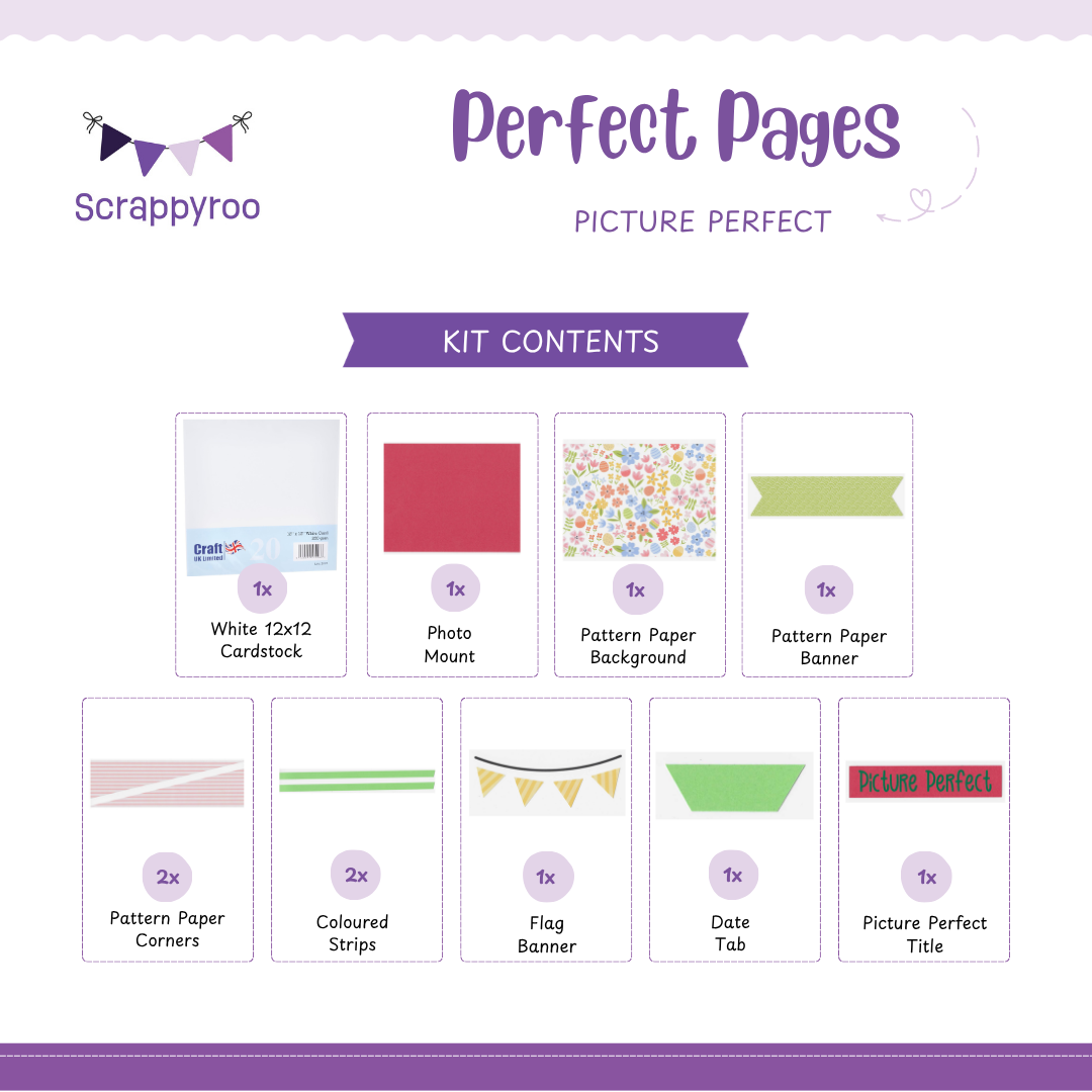 Scrappyroo Perfect Page Kit - Picture Perfect