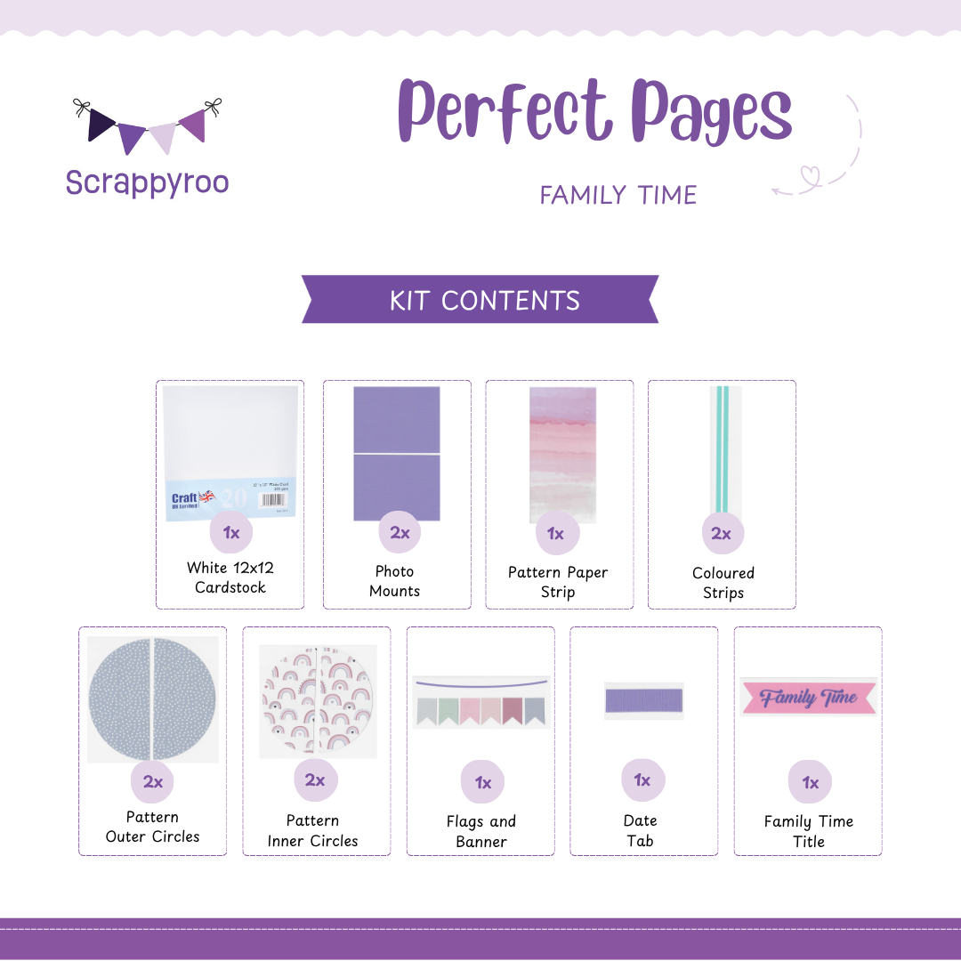 Scrappyroo Perfect Page Kit -  Family Time