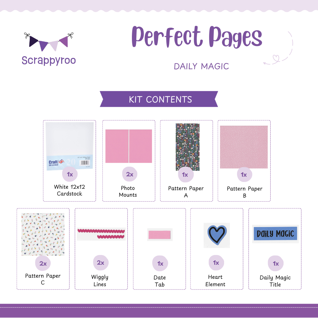 Scrappyroo Perfect Page Kit - Daily Magic