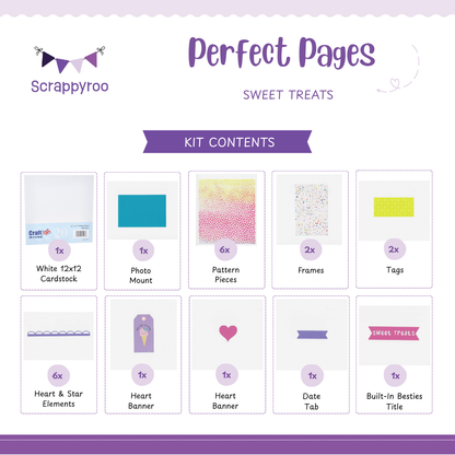 Scrappyroo Perfect Pages Kit -  Sweet Treats