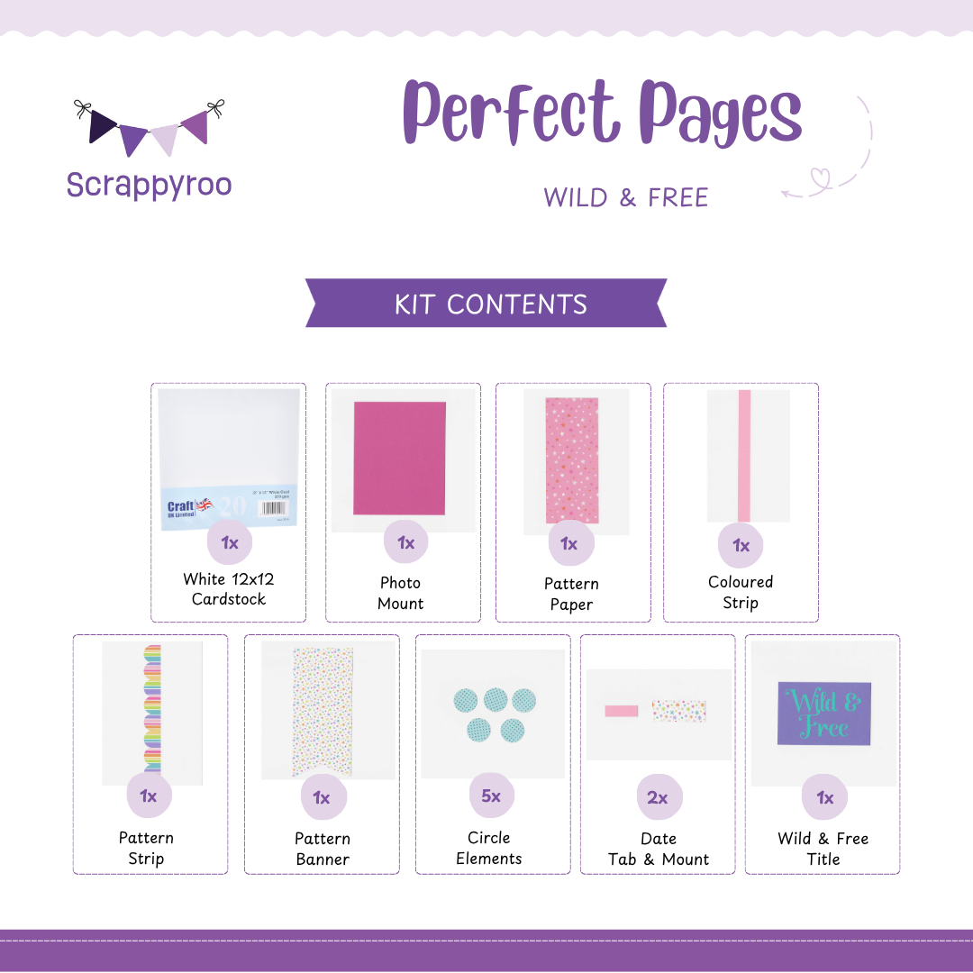 Scrappyroo Perfect Pages Kit -  Wild & Free