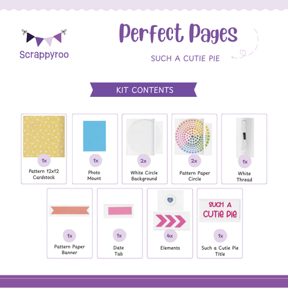 Scrappyroo Perfect Page Kit -  Such a Cutie Pie