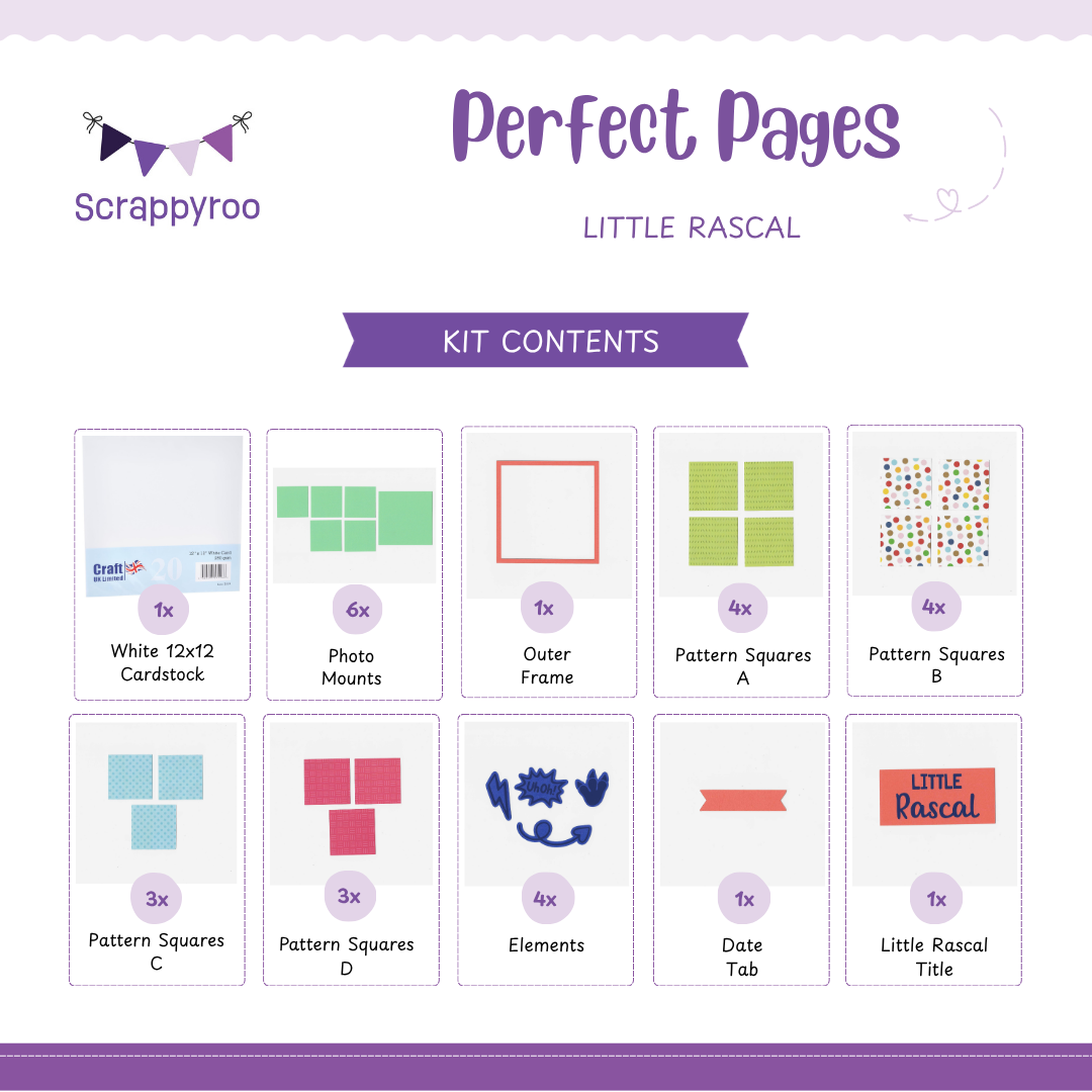 Scrappyroo Perfect Pages Kit -  Little Rascal