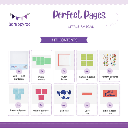 Scrappyroo Perfect Pages Kit -  Little Rascal