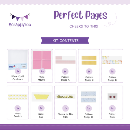 Scrappyroo Perfect Page Kit - Cheers to This